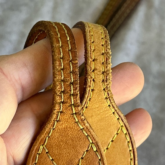 Authentic Louis Vuitton Heatstamped Vachetta Neverfull Replacement Straps b25 - Picture 9 of 10